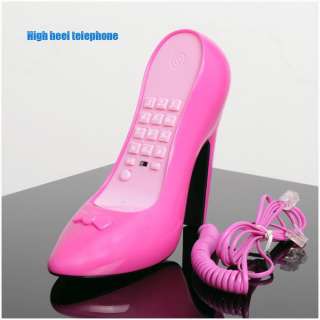 NEW Style High Heel Shoe Shape Telephone Corded Phone  