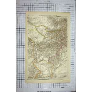 BACON MAP 1894 AFGHANISTAN BALUCHISTAN BOKHAR KHIVA 
