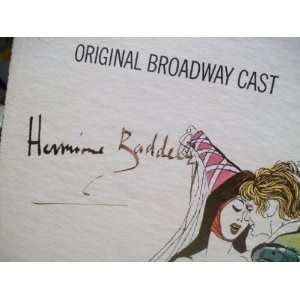 Baddeley, Hermione LP Signed Autograph Canterbury Tales Original Cast 