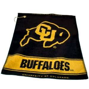  Colorado Buffaloes Jacquard Woven Golf Towel: Sports 