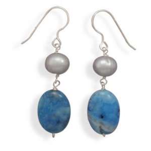   Agate French Wire Earrings. . Big Sur