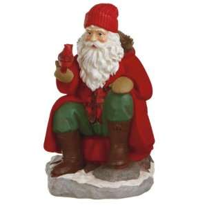   Santa Sitting with Cardinal Table Top Figurines 8.5 Home & Kitchen
