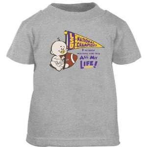  LSU Tigers Toddler 2007 National Champions Pennant T shirt 