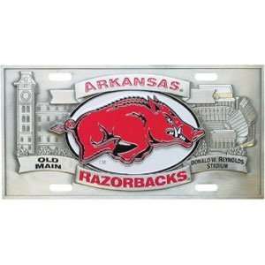  Arkansas Razorbacks Collectors License Plate Sports 