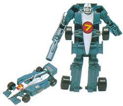 1997 * Machine Wars Transformers Mirage Action Figure Race Car 