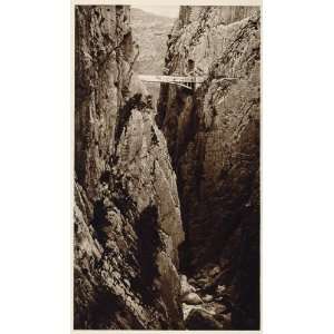 1925 Desfiladero de Los Gaitanes El Chorro Gorge Spain   Original 