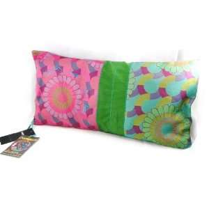    french touch cushion Desigual pink green.