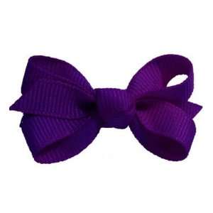  Purple Small Solid Bow Hair Clip: Home & Kitchen