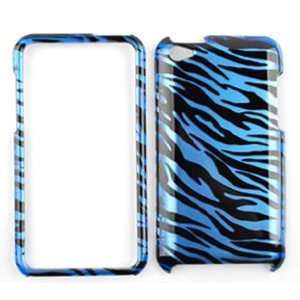 Apple iPod Touch 4 (iTouch) Transparent Design, Blue Zebra 