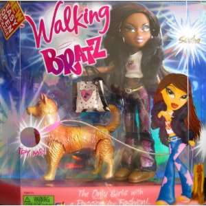  Walking BRATZ SASHA Doll AA & Dog Really Walk Toys 