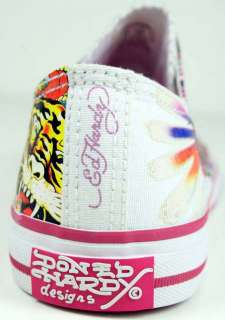 Ed Hardy Womens Yes Shoes Can Obama Fuschia pink STONE  