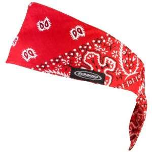   Schampa Drop Top Red Base White and Black Paisley Headwear Automotive