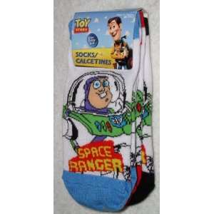 Toy Story Low Cut Socks, 3 Pair Buzz Lightyear Space Ranger Size 6 8