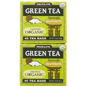 Bigelow Organic Green Tea Decaf Tea: Grocery & Gourmet Food