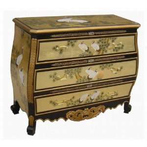  Elegant Furniture Oriental Cabinet / Curio w. 3 Shelves 