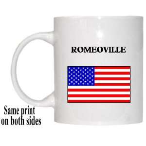  US Flag   Romeoville, Illinois (IL) Mug 