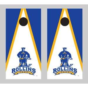  Rollins College Tars Cornhole Bag Toss Game Set Sports 