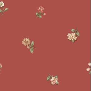   Flowers Red Wallpaper by Thomas Kinkade in Inspired Home (Double Roll