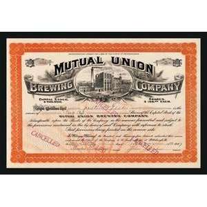   printed on 20 x 30 stock. Mutual Union Brewing Company: Home & Kitchen