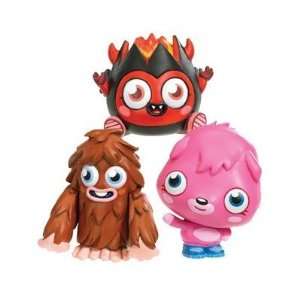   Moshi Monsters 3 Figurine Pack   Furi, Poppet & Diavlo: Toys & Games