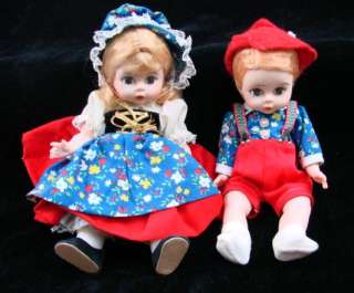 Vtg Lot 5 Madame Alexander/Kins Doll Dolls Hansel 453 Gretel 454 