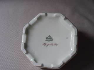 Vintage octagonal Rosenthal Rigoletto trinket box gold porcelain 