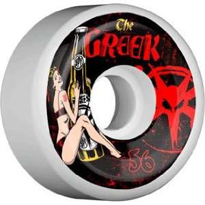  Bones Greek Pin Up SPF 56mm Skateboard Wheels (Set Of 4 