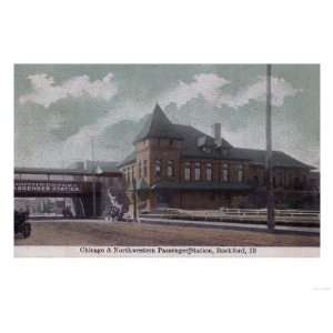 Rockford, Illinois   Chicago & Northwestern Railway Station Stretched 