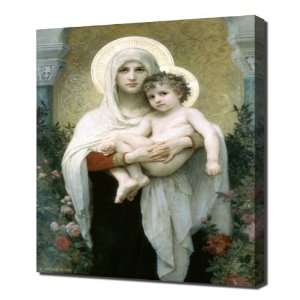  Bouguereau   The Madonna of the Roses_lg   Framed Canvas 