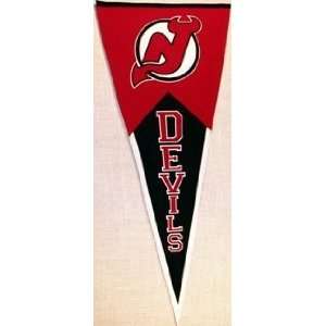 New Jersey Devils 40.5x17.5 Classic Wool Pennant  Sports 