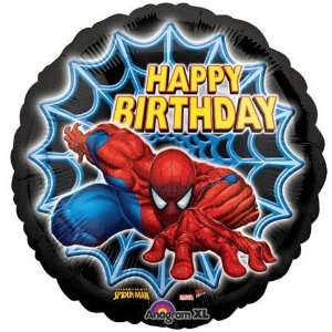  Spider Man Happy Birthday 18 Foil Balloon: Home & Kitchen