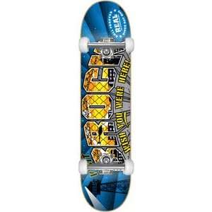  Real Brock Wish You Were Complete Skateboard   8.12 W/Raw 