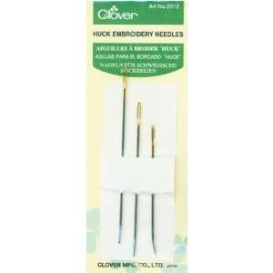  Clover Huck Embroidery Needles   3 Per Package Arts 