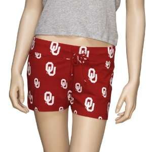  Oklahoma Sooners Ladies Crimson Tandem Shorts