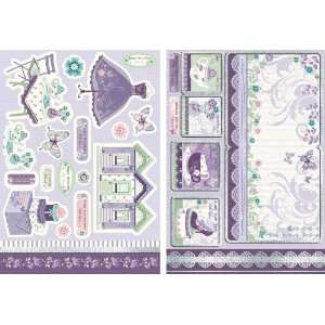  English Riviera Die Cut Punch Out Sheet 2 Pack: With Love 