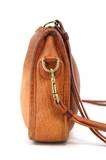 VINTAGE COACH handbag Leather Purse Tan Brown Shoulder vtg  