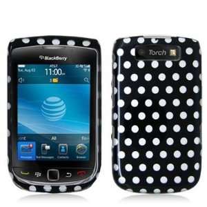 Polka Dot Design Crystal Hard Skin Case Cover for Blackberry Torch 