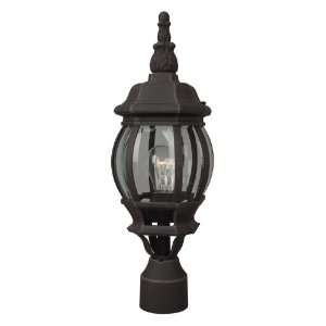   French Style Tuscan Single Light Up Lighting Small Outdoor Post Light