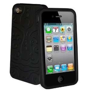  LifeGrip Smile Black Silicone Case for Apple iPhone 4 / 4S 