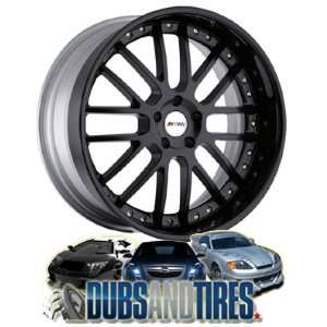  22 Inch 22x10.5 Petrol wheels Seville Black Matte w/ Gloss 