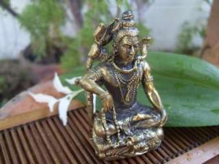 Lord Shiva Hindu deity Hinduism Brass statue OM Amulet  