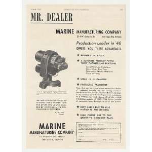   1947 Marine Manufacturing Oil Burner Heating Print Ad