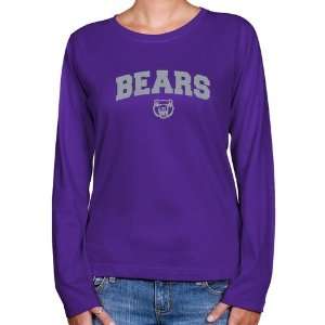  Central Arkansas Bears Ladies Purple Logo Arch Long Sleeve 