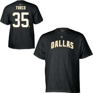 Reebok Dallas Stars Marty Turco Player Name & Number T shirt:  