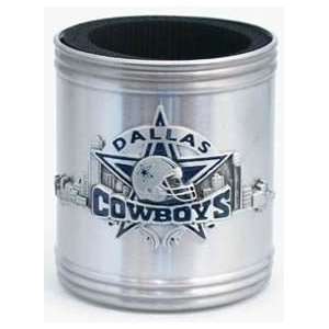  Dallas Cowboys NFL Pewter Can Cooler: Sports & Outdoors
