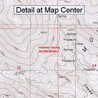  USGS Topographic Quadrangle Map   Thatcher Spring, Nevada 