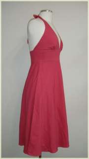 Crew Pink Halter Cotton Dress SZ 6 NWT $88  