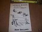 b664) New Holland Op Manual Model 800 Forage Harvester