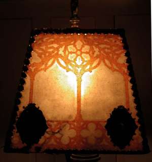   Bouillotte Floor Lamp 16 Art Nouveau Jugendstil Mica Shade  
