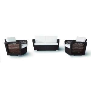  Vig Furniture H0908 3 Piece Outdoor Sofa Set Sofa & 2 Arm 